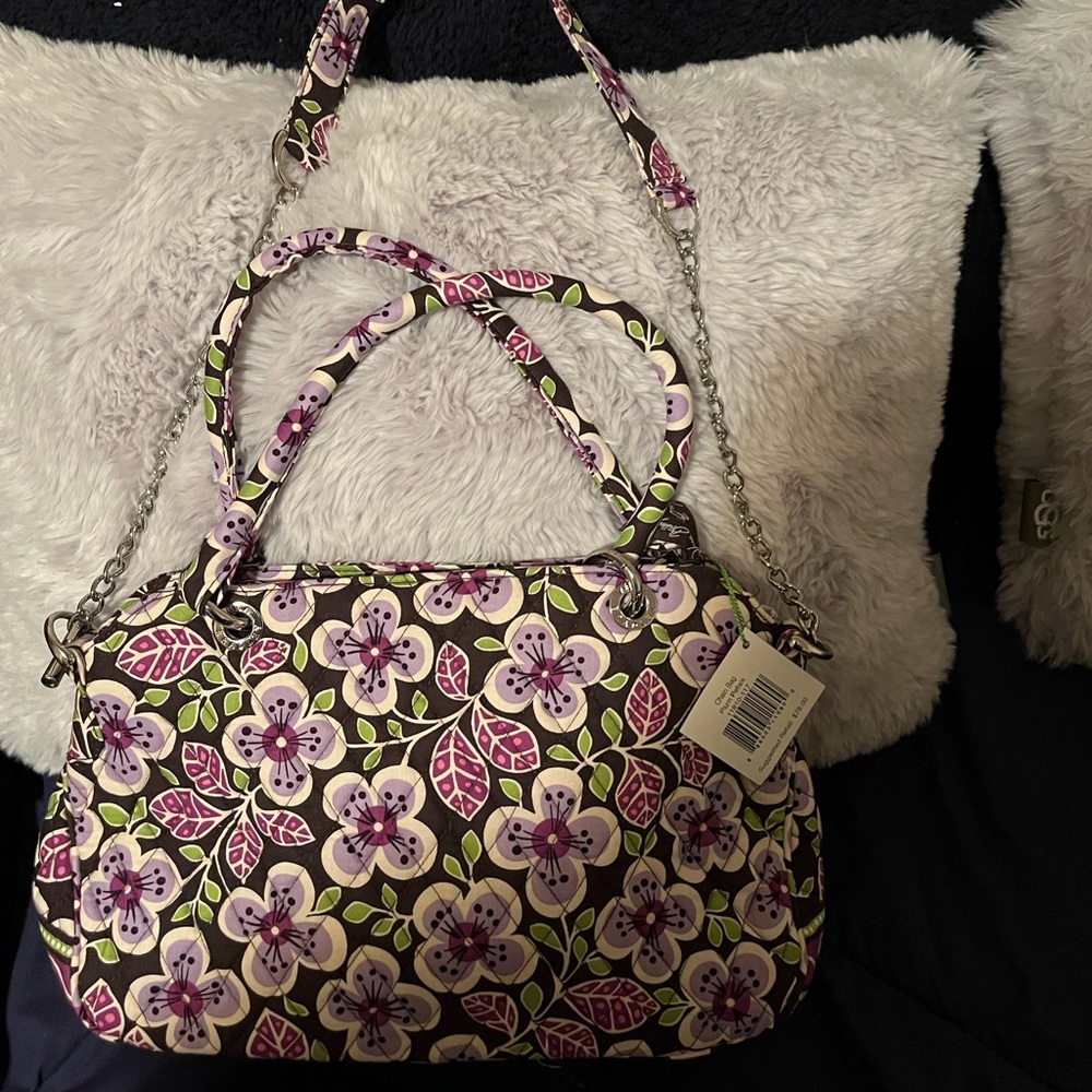 Vera Bradley Plum Petals Chain Purse NWT